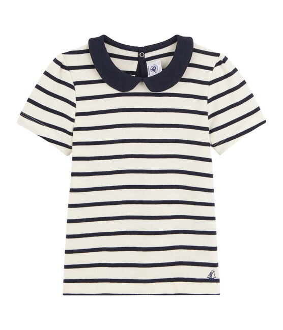 Camiseta De Manga Corta Para Nina Petit Bateau