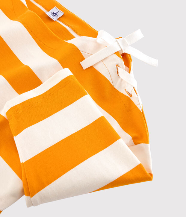 Camiseta de mujer amarillo/blanco