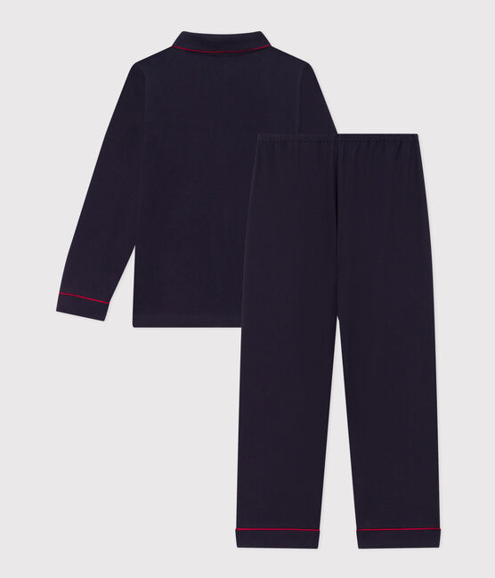 Pijama de punto para niño azul SMOKING