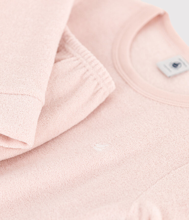 Pijama de rizo afelpado para ni&ntilde;o/ni&ntilde;a rosa SALINE