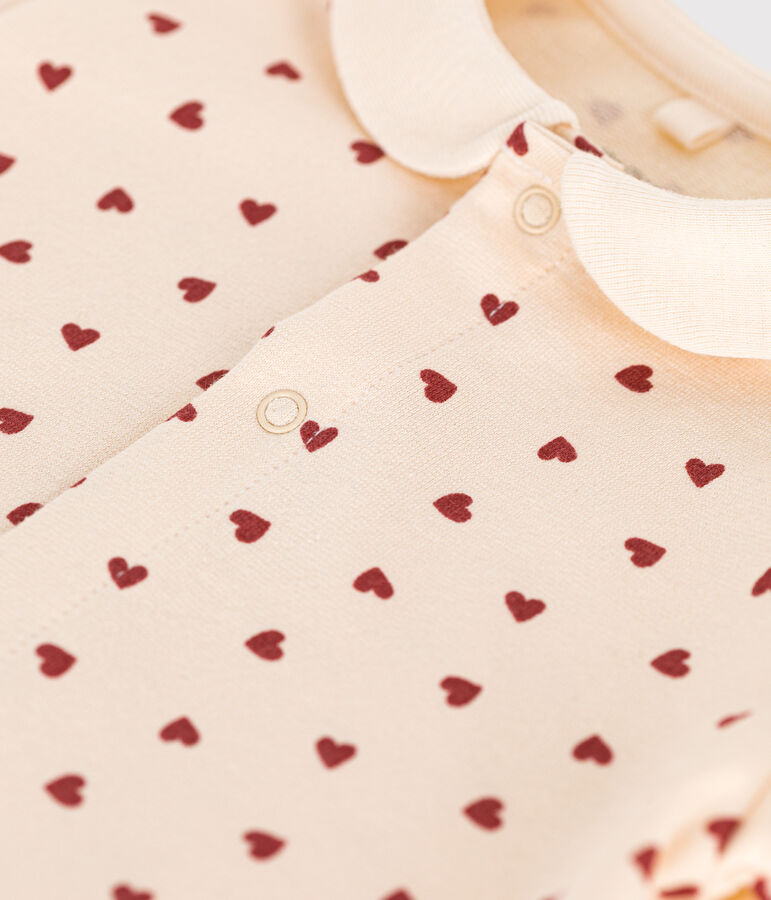 Mono corto de mulet&oacute;n ligero para beb&eacute; crudo/marron