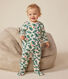 Pijama de felpa perchada con estampado de árbol de Navidad para bebé