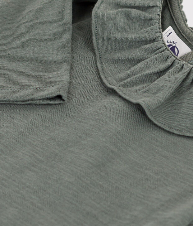 Blusa de punto flameado de manga larga para beb&eacute; THUYA