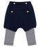 Leggings con shorts para bebé niña azul SMOKING/blanco MARSHMALLOW