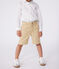 Bermudas de tela de algodón para niño beige FACILE