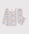 Pijama infantil muy ajustado de algod&oacute;n con estampado multicolor/rosa/multicolor