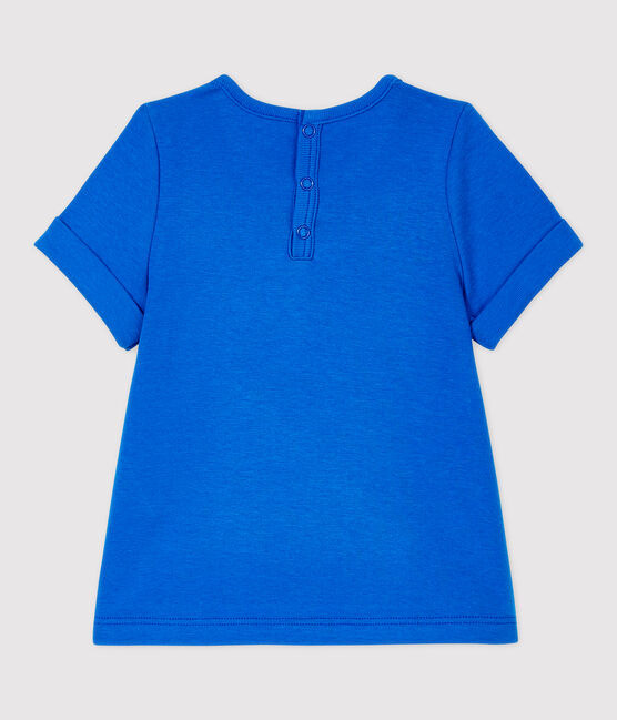 Camiseta de algodón de bebé. azul RUISSEAU