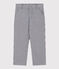 Pantalón de tela de algodón a rayas para niño azul MEDIEVAL/blanco MARSHMALLOW