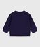 Cárdigan de algodón liso para bebé azul SOIR