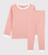 Pijama milrayas de algodón orgánico infantil unisex