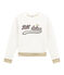 Sudadera para niña blanco MARSHMALLOW/amarillo DORE