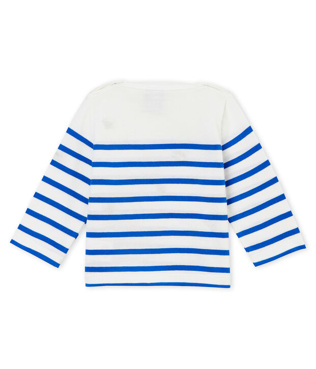 Marinera creativa para beb&eacute; ni&ntilde;a blanco/azul