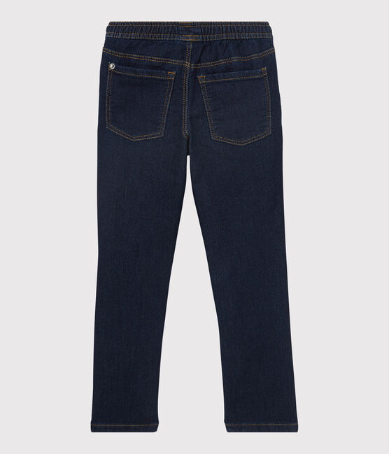 Pantalón de corte normal de tejido vaquero de niño azul DENIM BLEU FONCE
