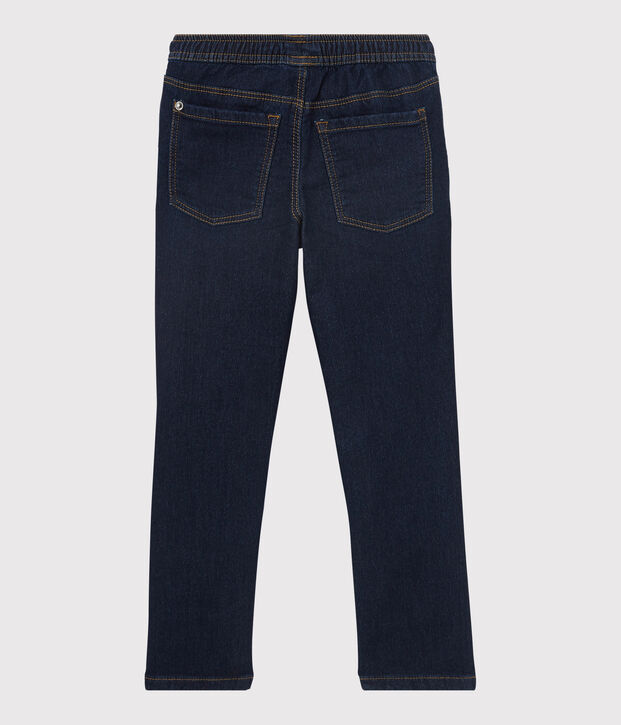 Pantal&oacute;n de corte normal de tejido vaquero oscuro de ni&ntilde;o azul