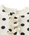 Robe bébé fille à pois beige COQUILLE/gris CAPECOD