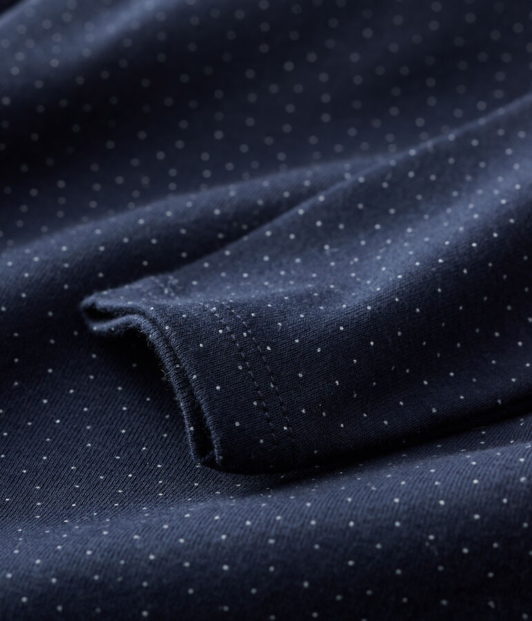 Bodi de algod&oacute;n de beb&eacute;. azul/blanco