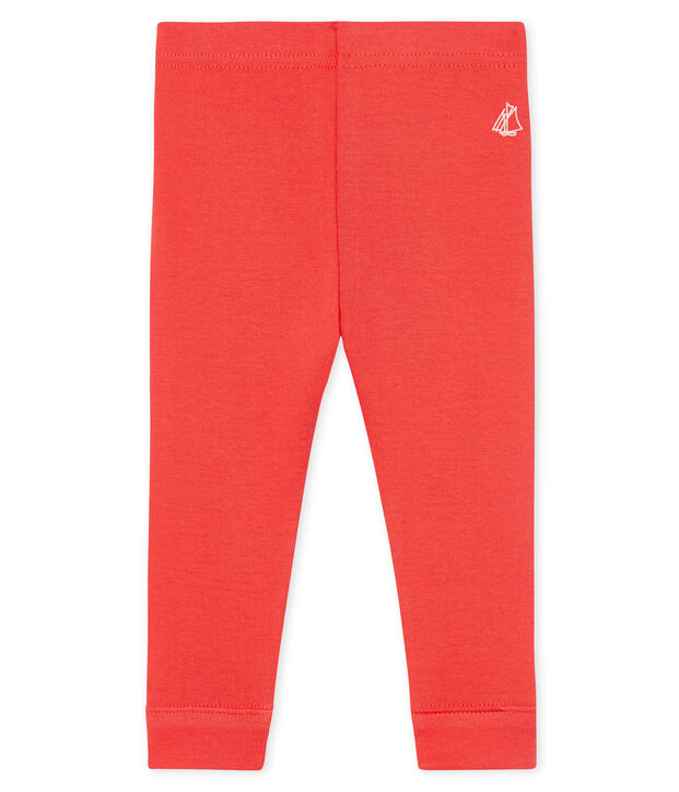 Leggings para beb&eacute; ni&ntilde;a rojo