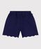 Shorts infantiles de algod&oacute;n liso azul SOIR