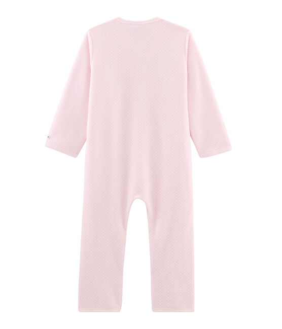 Buzo de polar para niña pequeña rosa VIENNE/gris MISTIGRI