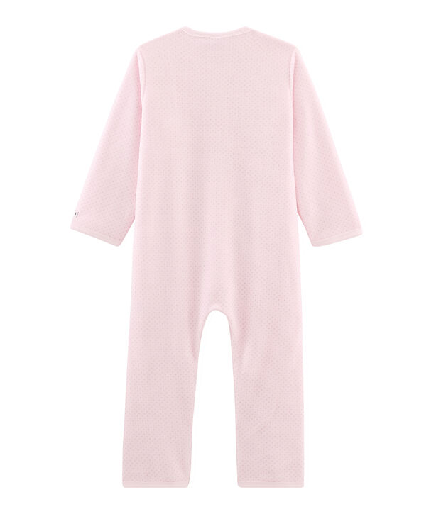 Buzo de polar para ni&ntilde;a peque&ntilde;a rosa/gris
