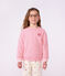 Sudadera infantil lisa de algod&oacute;n rosa