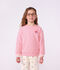 Sudadera infantil lisa de algod&oacute;n rosa