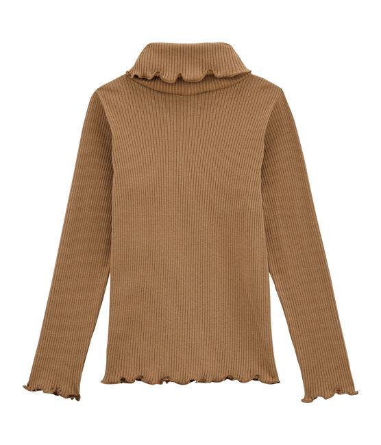 Camiseta cuello cisne marron BRINDILLE