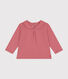 Blusa de algodón con cuello para bebé