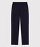 Pantalón de algodón y elastano para mujer azul SMOKING