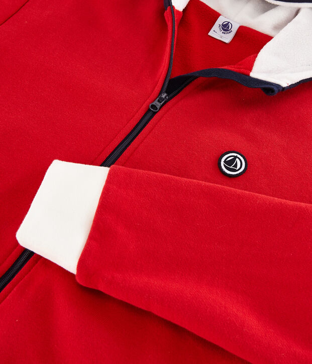 Sudadera con capucha para ni&ntilde;o rojo/azul
