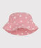 GORRO NIÑA DE GASA DE ALGODÓN CON FLORES ROSAS CAPLINE rosa CHARME/blanco MARSHMALLOW