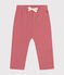 Pantalón de felpa para bebé rosa ROSEWOOD