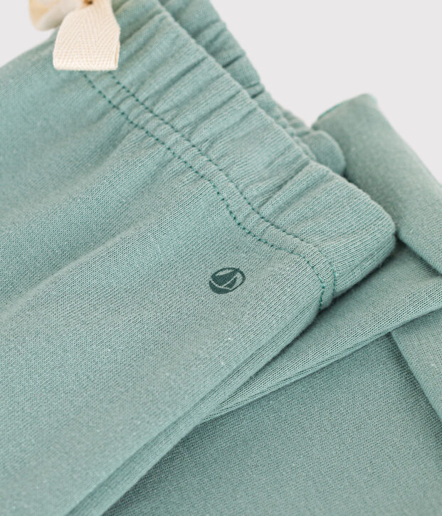 Pantal&oacute;n de jersey grueso a rayas para beb&eacute; verde
