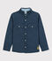 Camisa de tejido vaquero de niño azul DENIM BLEU DELAVE