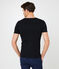 Camiseta manga corta de cuello pico para hombre negro NOIR