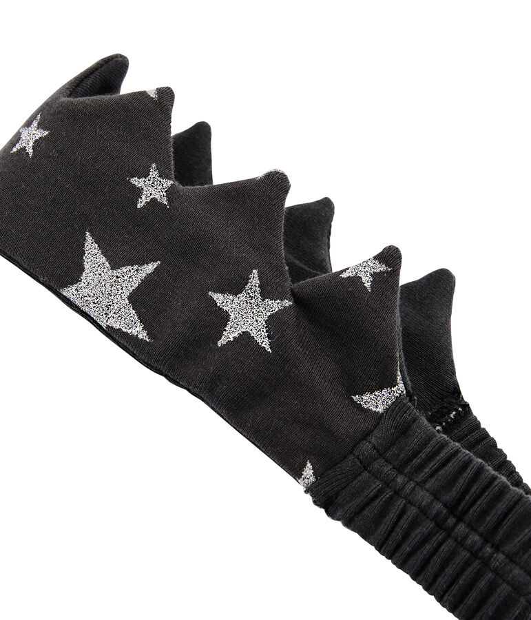 Corona de punto para beb&eacute; gris/gris