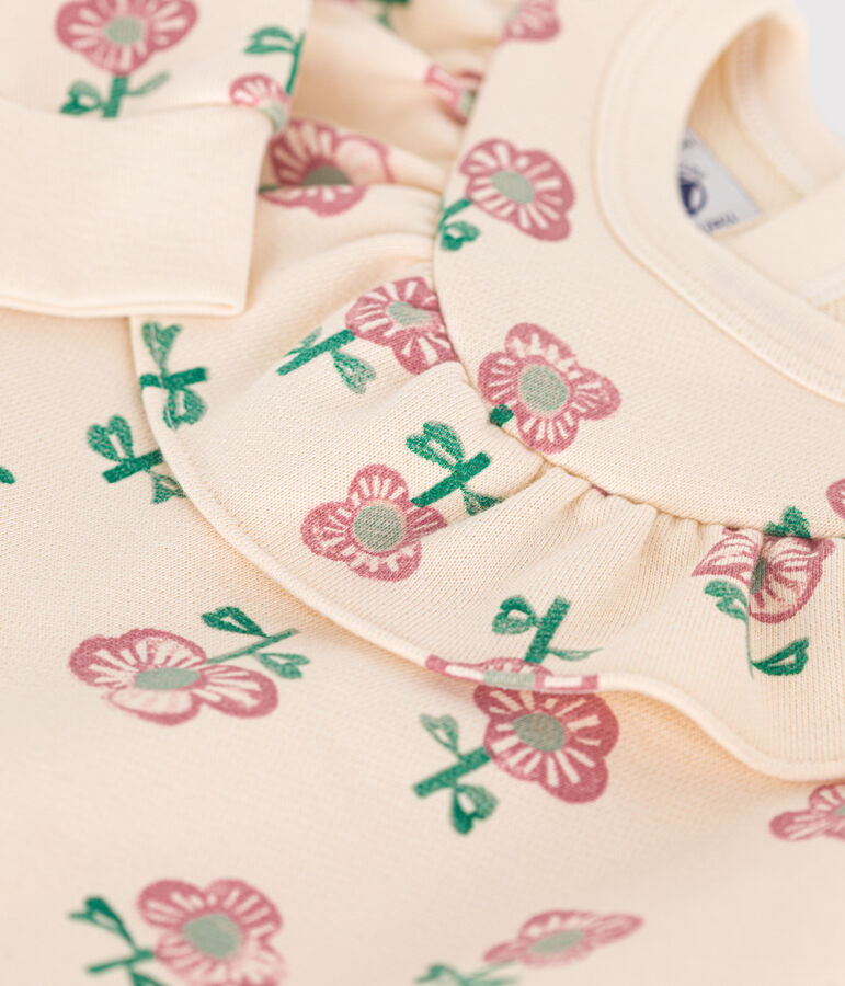 Sudadera de felpa para beb&eacute; crudo/multicolor