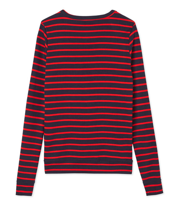 Emblemático cárdigan de rayas para mujer azul SMOKING/rojo PEPS