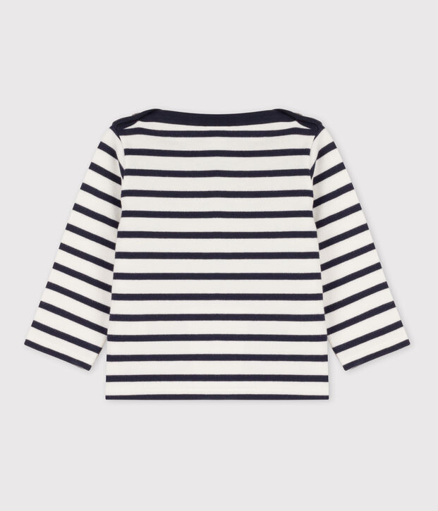 Jersey marinero emblem&aacute;tico para beb&eacute; blanco/azul