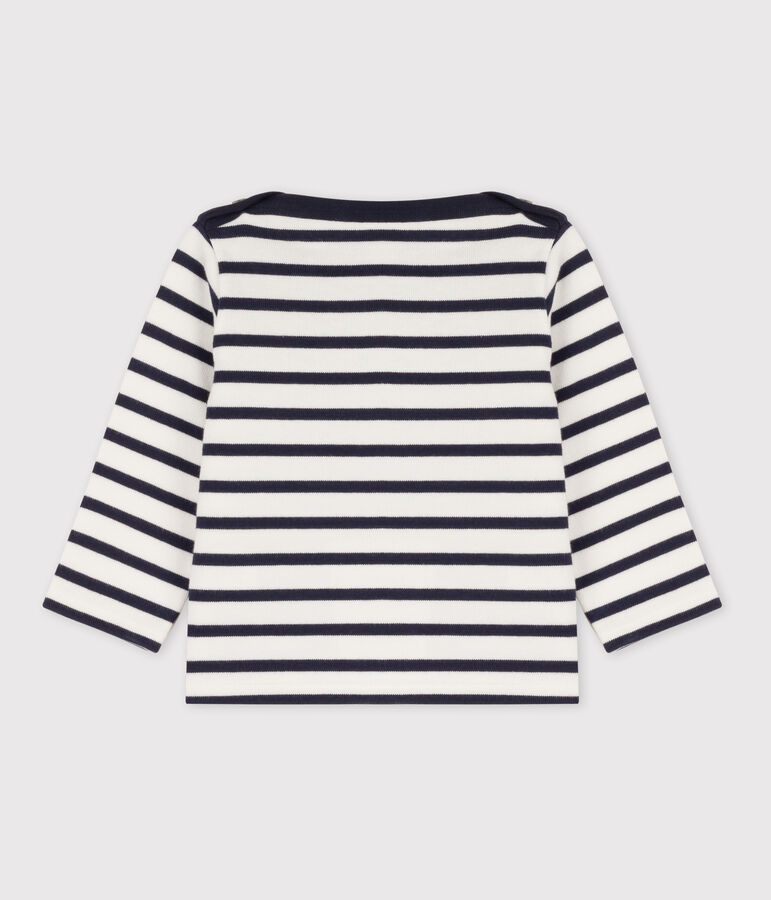 Jersey marinero emblem&aacute;tico para beb&eacute; blanco MARSHMALLOW/azul SMOKING