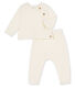 Conjunto de dos piezas para bebé niño, lana merinos y poliéster