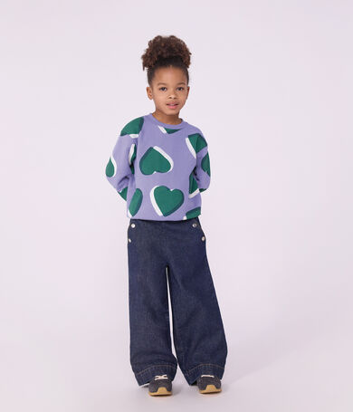 Pantal&oacute;n denim wide leg infantil
