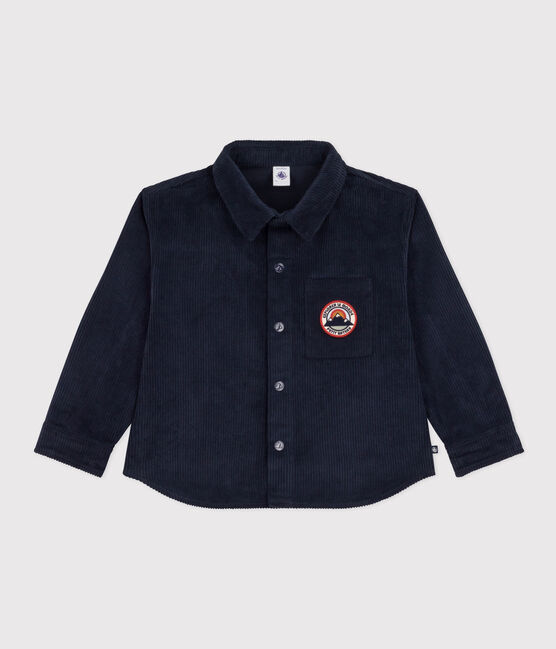 Sobrecamisa de pana de niño azul SMOKING