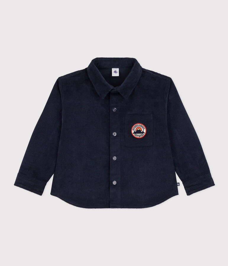 Sobrecamisa de pana de ni&ntilde;o azul