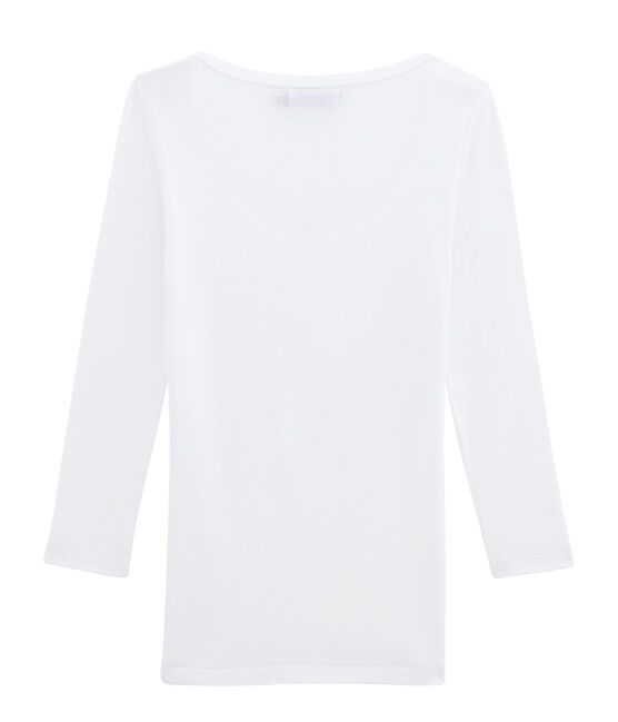 Camiseta manga 3/4 para mujer blanco ECUME