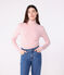 Camiseta de cuello alto Icónica de algodón para mujer rosa JOLI