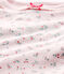Body de manga corta estampado para bebé niña rosa VIENNE/blanco MULTICO