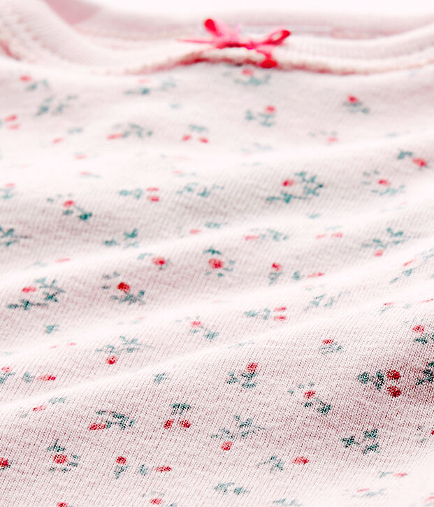 Body de manga corta estampado para beb&eacute; ni&ntilde;a rosa/multicolor