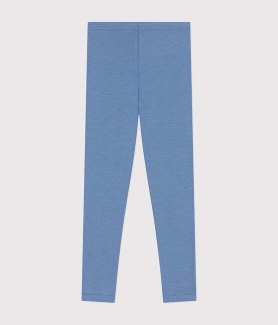 Leggings de punto y elastano para niña azul BEACH