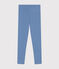 Leggings de punto y elastano para niña azul BEACH